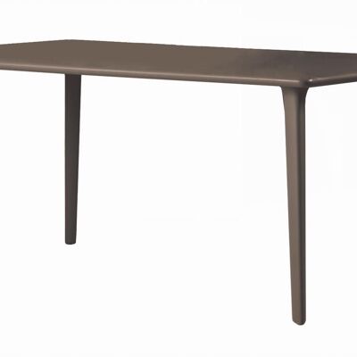 Resol DESSA Table Rectangulaire Intérieur, Extérieur 160x90 Chocolat