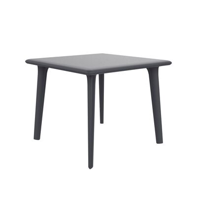 Resol DESSA Quadratischer Tisch für drinnen und draußen, 90 x 90, dunkelgrau