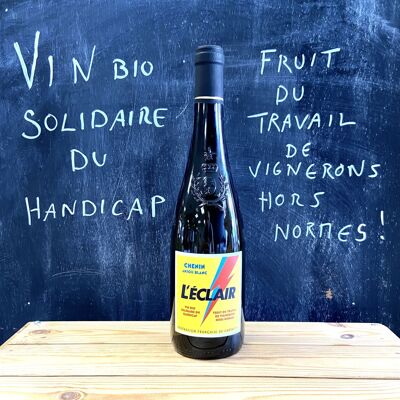 Anjou AOC white wine - L'ECLAIR, wine in solidarity with people with disabilities