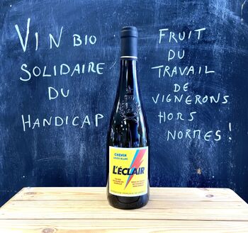 Vin blanc Anjou AOC - L'ECLAIR, le vin solidaire du handicap 1