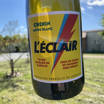 Vin blanc Anjou AOC - L'ECLAIR, le vin solidaire du handicap 2