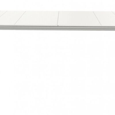 garbar NOA Rechteckiger Tisch für drinnen und draußen, 160 x 90 Fuß, weiß – weiße Tafel