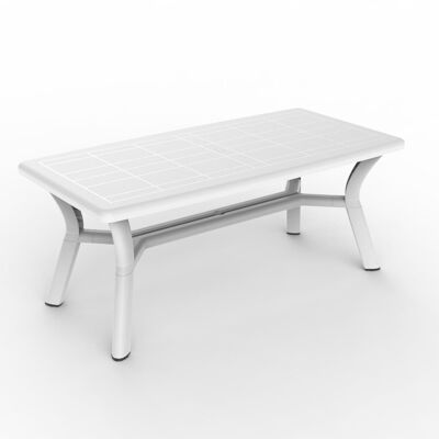 garbar DALIA Rechteckiger Tisch Innen, Außen 180x90 Weiß