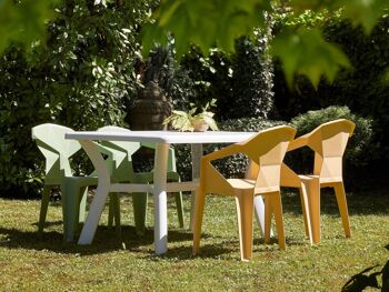 garbar DELTA Set 4 Chaises avec accoudoirs Intérieur, Extérieur Chocolat 7