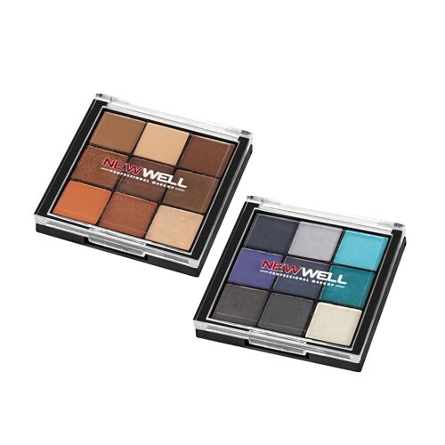 Lidschatten Palette - 9 Strahlende Farben Für Unendliche Make-Up Kreationen, Allwettertauglich, Langanhaltend, Vegan, Tierfreundlich