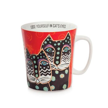 Tasse / mug "Félins Fantastiques" rouge