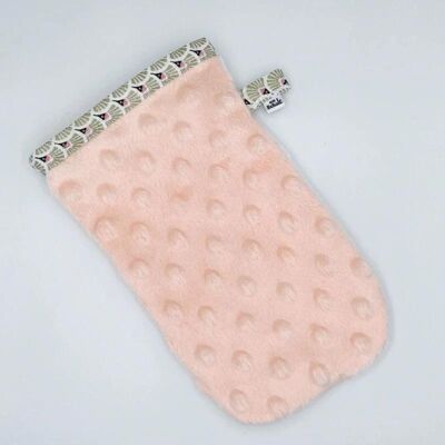 Peach Pink Water Makeup Remover Glove
