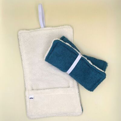 Ultra absorbent fabric carrying pouch Blue