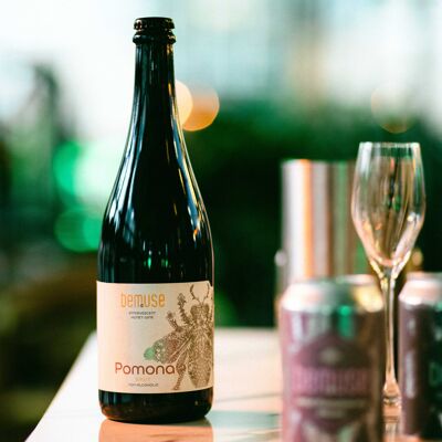 Non-alcoholic sparkling wine low sugar all natural ingredients made with honey - Bemuse Pomona Brut