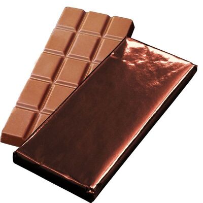 Barres de chocolat au lait de 50 g (marron, aluminium uniquement)