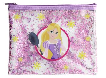 Disney Princess - Trousse de toilette / trousse à paillettes Raiponce