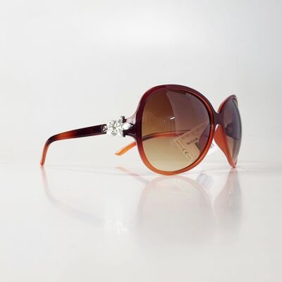 Drei Farben Sortiment Kost Sonnenbrille mit Kristallsteinen S9217