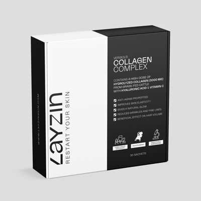 LAYZIN Verisol Collagen Complex (30 sachets) - Utilisation 1 mois - De vaches - Halal