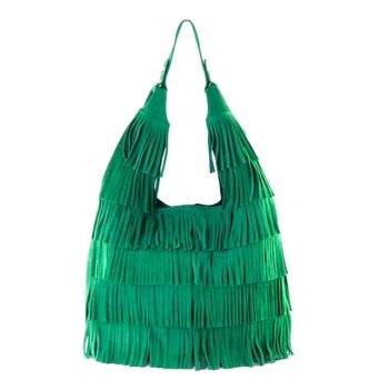 Sac en cuir suédé JZMK Annabelle - Vert 1