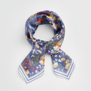 Catherine Rowe Pet Portraits Foulard carré bleu matin