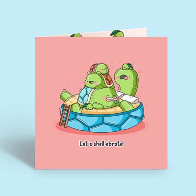 Schildkrötenkarte | Glückwunschkarte | Grußkarte