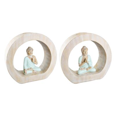 Tealight holder round Meditation H.14 cm - 2-way sorted