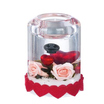 Tealight holder Candela Valentina H.10.5cm