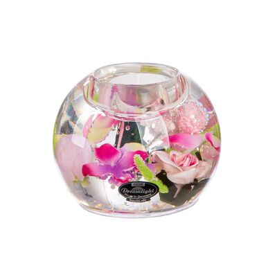 Candeliere Tealight Mercur Pink Love H.7 cm