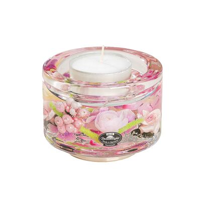 Candeliere Tealight Elora Pink Love H.8,5 cm