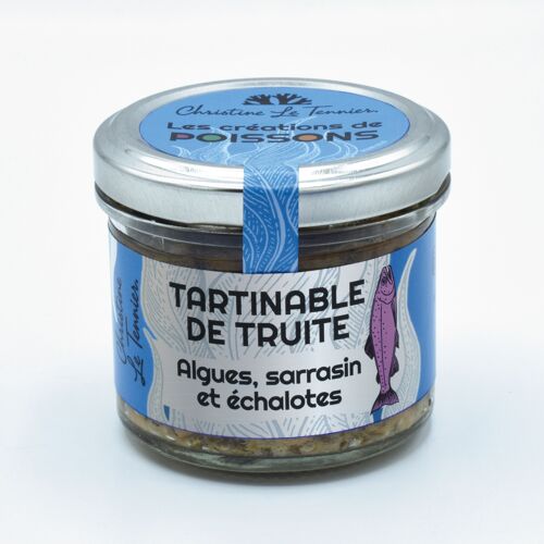 Tartinable truite, algues et sarrasin