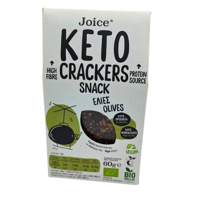 Crackers KETO Biologici con Olive 60g