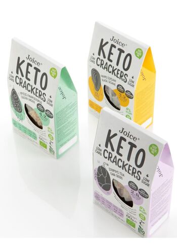 Crackers KETO Bio aux Olives 60g 3