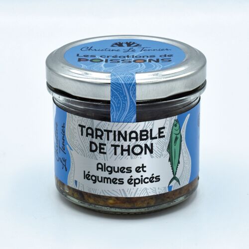 Tartinable de thon, algues et légumes épicés