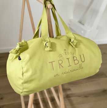 Sac Polochon Pistache - Joyeuse Tribu en Vadrouille 1