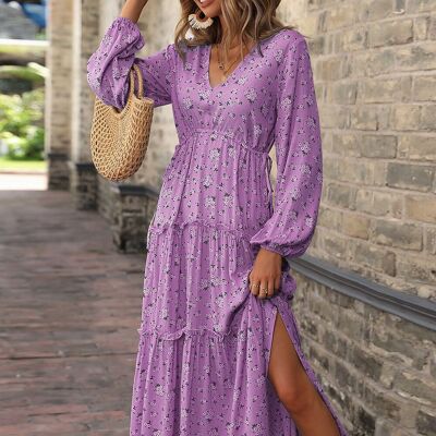 Vestido morado-CMG 22WDJK9637 PURPLE