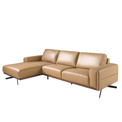 Chaiselongue-Sofa links Sandleder 6161