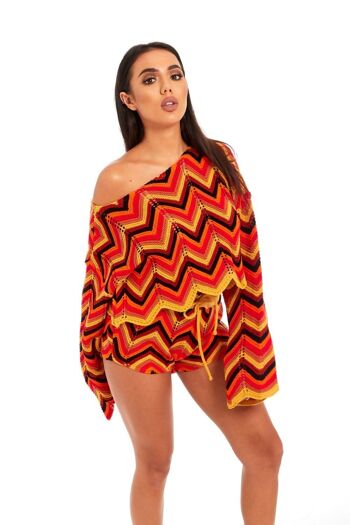 ENSEMBLE COURT AZTÈQUE MULTI ZIG ZAG - TS2466 2