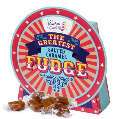 Gesalzene Karamell-Fudge-Big-Wheel-Geschenkbox