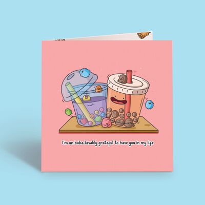 Bubble Tea Card | Appreciation Card | Greeting Card