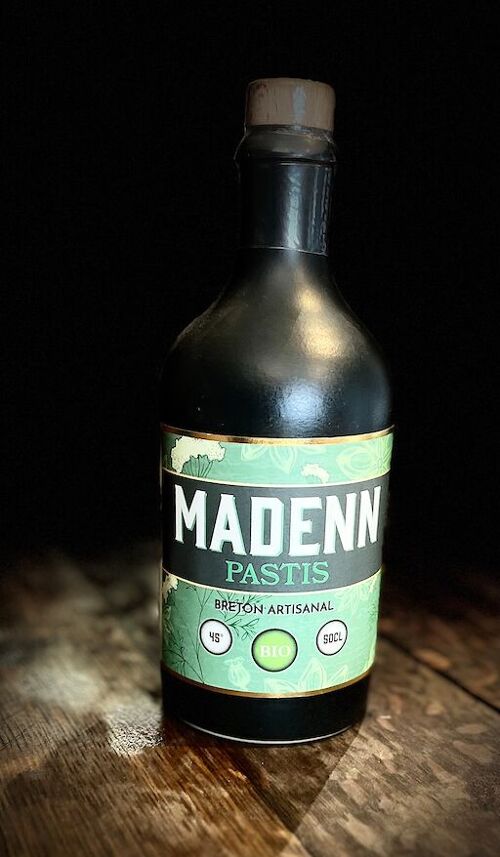 Pastis Bio Breton MADENN 45° Artisanal