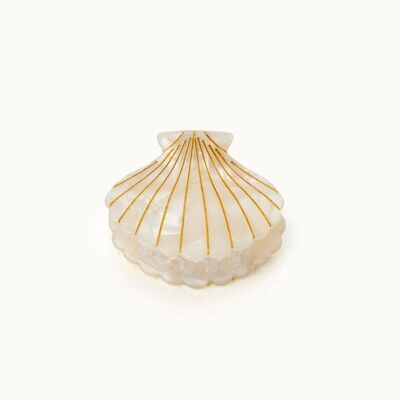 Pearl shell hair clip