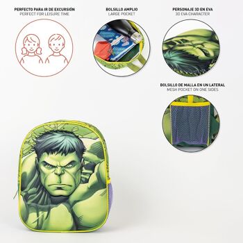 SAC À DOS POUR ENFANTS AVENGERS HULK 3D - 2100005109 4