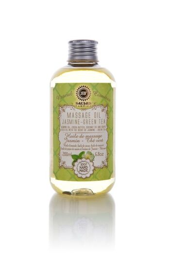 Saules Fabrika Huile de massage Jasmin-Thé vert 200 ml