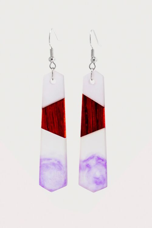 Purple Rain Handcrafted Drop Earrings