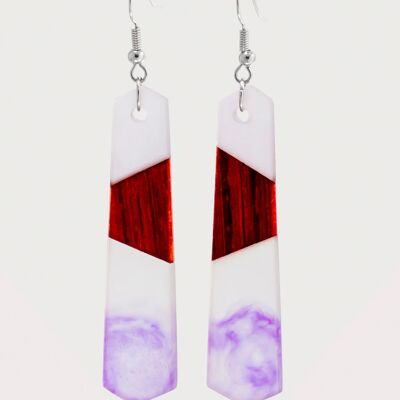 Purple Rain Handcrafted Drop Earrings