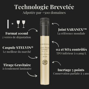 GRANDS VINS DE FRANCE - COFFRET ŒNOLOGIE FLAKON - 4 FLACONS DE VINS DE 10CL 8