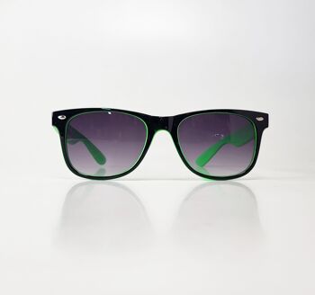 Lunettes de soleil wayfarer TopTen noires/vertes SG14035WFGREEN 5