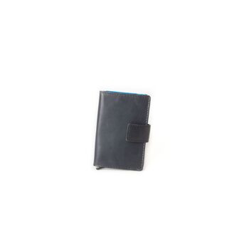 Figuretta Protège-Cartes Compact Cuir Noir 3