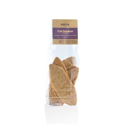 Wholemeal Cartapane - Toasted bread with organic wholemeal durum wheat semolina