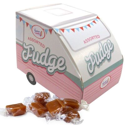 Caja de regalo con forma de caravana vintage Fudge variada