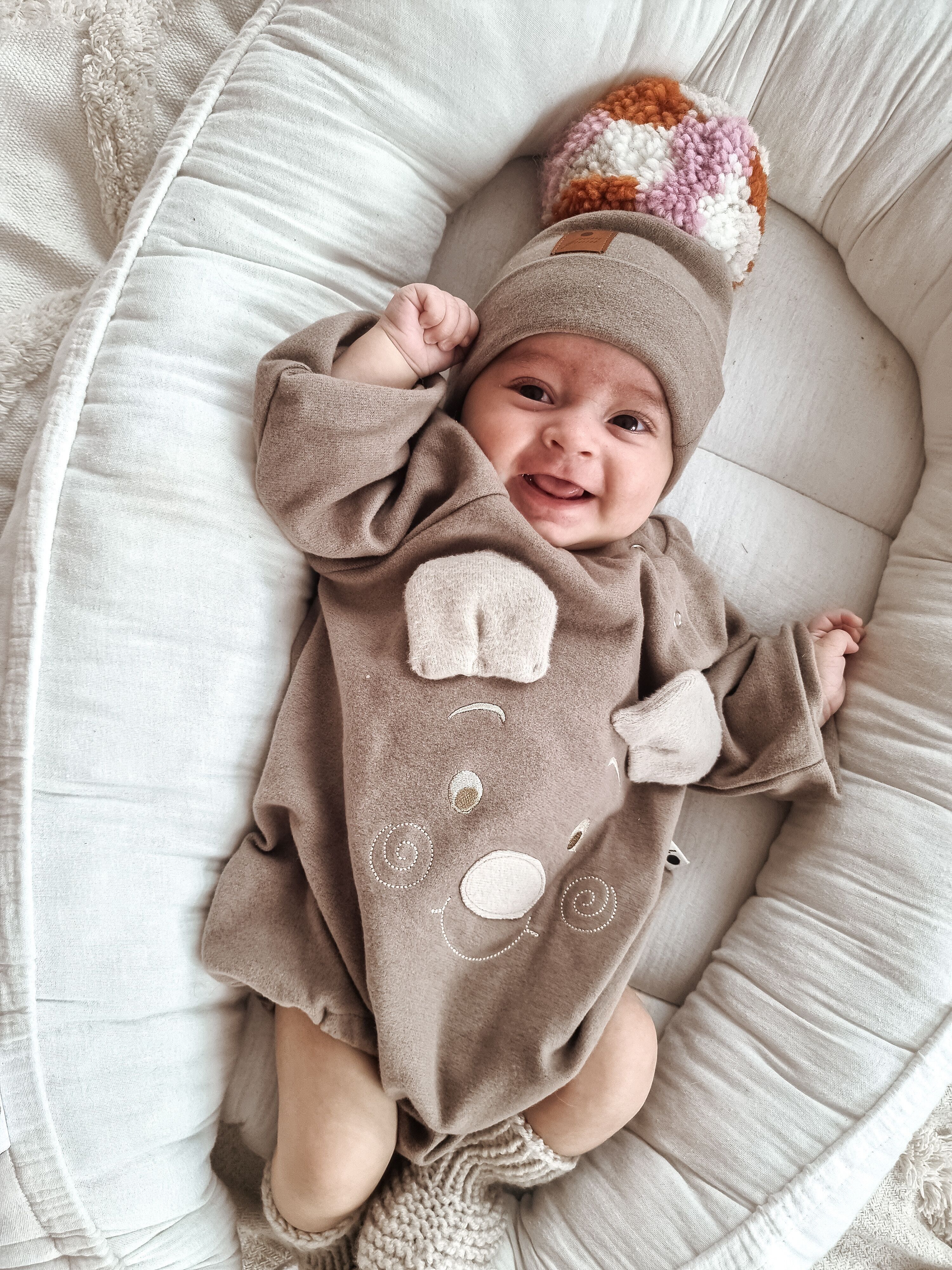 Pelele oversize BOHO TEDDY Caffe Latte