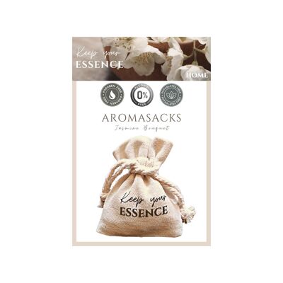 Home Air Freshener_JASMINE BOUQUET_Sachet with aromatic pearls for closets and drawers