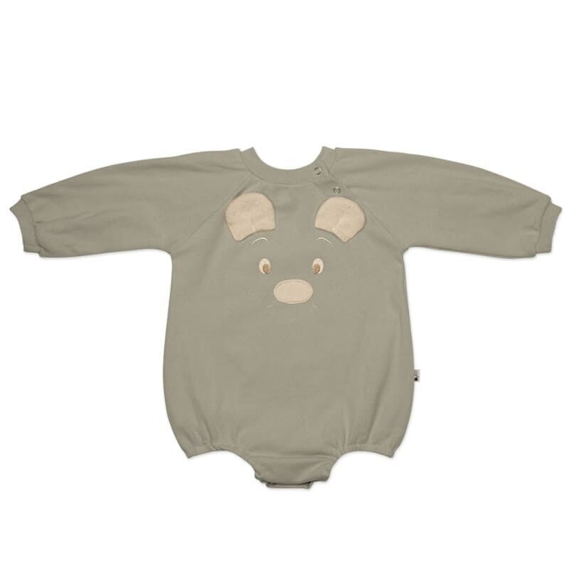 Peleles oversize BOHO TEDDY Sage roz L