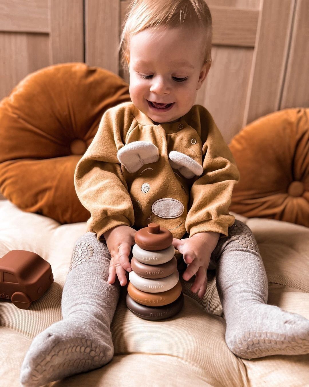 Pelele oversize BOHO TEDDY Mostaza