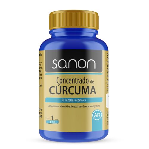 Sanon concentrado de curcuma 90 capsulas vegetales de 550 mg